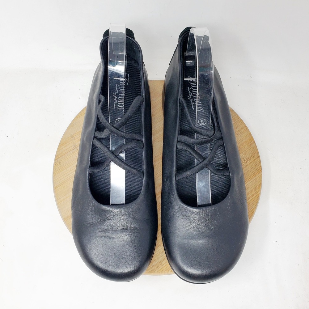 Arcopedico Vegas Mary Jane Shoes Womens 42 Slip On Cross Strap Elastic Comfort